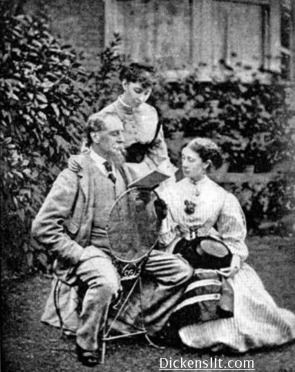 Charles Dickens Reading to His Daughters