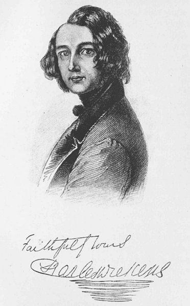 Portrait of Dickens in 1844