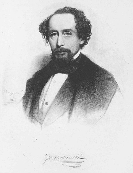 Photograph of Charles Dickens in 1858