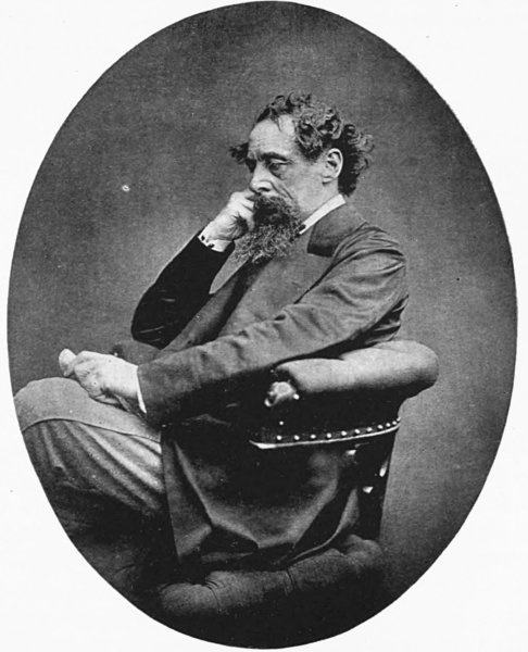 Photograph of Charles Dickens in 1868, not long before his death.