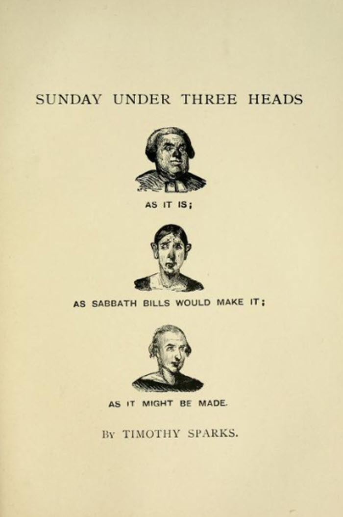 Sunday Under Three Heads - Front Cover
