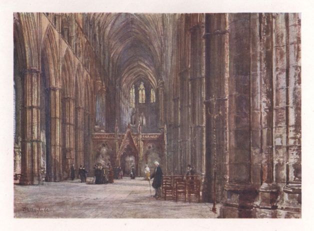 The Interior of the Nave in Westminster Abbey, Looking East 