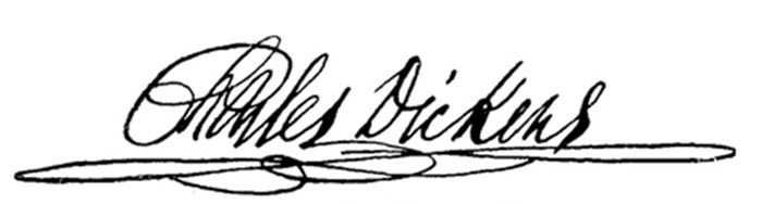 Signature of Charles Dickens